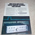 Kenwood KA-907,801,701 Amplifier Ad, 1977, Article,RARE