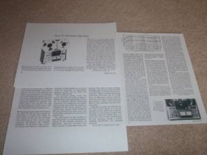 Sony TC-756 Open Reel Review,1975,3 pgs, Full Test,RARE