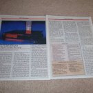 Sony ES CD CDP-605esD Review, 1987, 2 pgs, Full Test