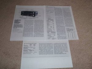 Tandberg TPT-3001a Tuner,TIA-3012 Amp Review,3 pgs,1983
