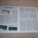 Mitsubishi DA-P10,DA-A15 Amplifier Review, 1977, 2 pgs