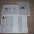 Phase Linear 4000 Preamp Review,4 pgs,full test, Carver