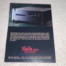 Wadia 850 CD Player Ad, 1997, Beautiful, High-End Beast