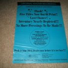 MFSL LP Ad from 1979,Steely Dan,Crusaders,Out of print!