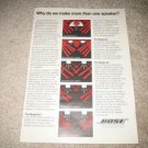 BOSE Vintage Ad from 1982 601, 901, 301