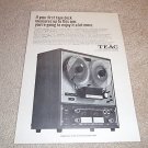 Teac A-4010s Open Reel Deck Ad,1 page,specs,excellent!