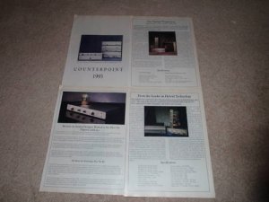 Counterpoint 8 pg Brochure,1993,SA-1000,DA-10,SA-3000
