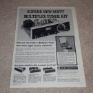 Scott LT-110 Tube Tuner Kit Ad,1962,Amps, Specs,Article