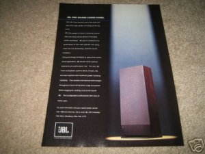 JBL Speakers Ad from 1987,PRO SOUND COMES HOME