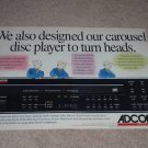 Adcom GCD-600 Cd Ad, 1993,2 pgs, Article, Beautiful!