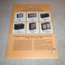 Wharfedale 1 page Ad,w20,30d,40d,60d,70d,90d from 1964