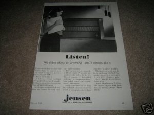 Jensen 700 XLW Speaker AD from 1968