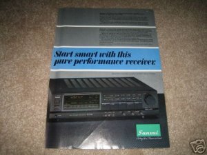Sansui S-X700 Receiver Ad from 1984,color!