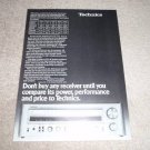 Technics SA-505 Receiver Ad, 404,303,202 Specs,Article