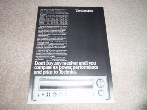 Technics SA-505 Receiver Ad, 404,303,202 Specs,Article