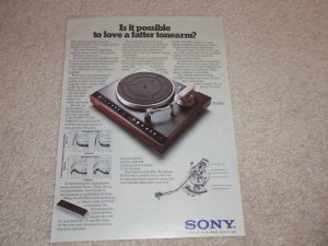 Sony PS-80b Turntable Ad, 1978, Article, Beautiful!