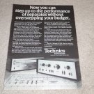 Technics Ad,1978, SU-7100 Amplifier,ST-7300 Tuner