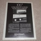Crown IOC,D150a Amplifier Ad, 1978,Article, Rare Ad!