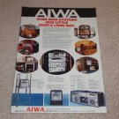 Aiwa Mini System Ad,I,II,III,IV,V,Specs,Info,RARE!