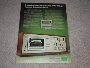 Sansui SC-5100 Cassette Ad, 1977,Article,Specs,Color