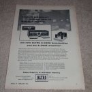 Altec Ad, A-440a Preamp,A-340a Amplifier, 1955, specs