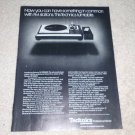 Technics SL-1000MkII Turntable Ad, 1977,Article, RARE!!