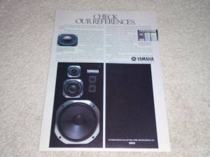 Yamaha NS-500m Speaker Ad,Rare Beautiful Ad, 1984