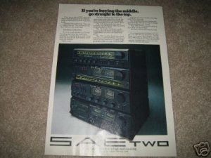SAE TWO Ad from 1978,preamp,tuner,amp,cassette