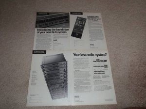NAD 2600,2400,2100 Amplifier Ad, Entire 1989 Line,4 pgs