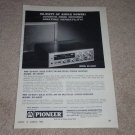 Pioneer Ad, 1966, SX-1000t Receiver, Specs, Article