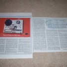 Teac X-3 Open-Reel Review,2 pgs, 1982, Full test, RARE!
