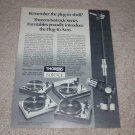 Thorens TD-126c,145c,166c,160c Turntable Ad, 1977,info