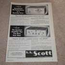 Scott Ad, 1956, 311 Tuner, 99-B Amp, Specs, Articles