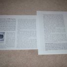 Electro-Voice 15TRX Speaker Review, 2 pgs, 1954, RARE!