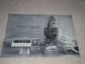 Kenwood Ad, 1968, TK-140x Receiver, Fashion Ad, RARE!