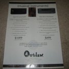 Outlaw 750 Power Amp and 1050 Receiver Ad from 2001
