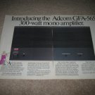 Adcom Vintage Ad from 1992 GFA-565 mono 4 pages
