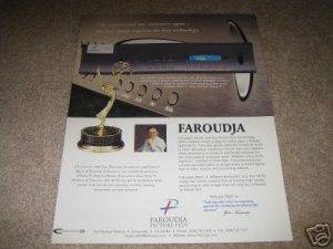 Faoudja VP301 Scaler Ad from 1999 EMMY in Ad!