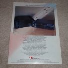 Nakamichi ST-7,CA-5 Pre, PA-7 Power Amp Ad, 1985, RARE!