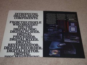 Sony ES Line Ad, 1983, Receiver, CD, Speaker,Cassette