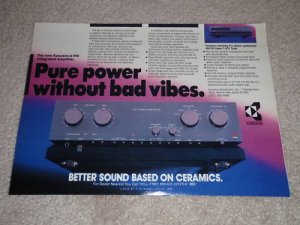 Kyocera A-910 Amplifier Ad, 1984,Article,Specs, Rare Ad