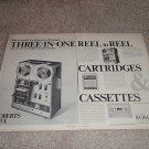 Roberts Open Reel Deck,threesome! Cass,8 trk Ad fr 1970