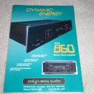 Polyfusion Audio 860 Amplifier Ad, Beautiful! 1995