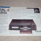 Museatex CD-Deck Ad, 1991, Articles, 2 pgs, Rare Ad!
