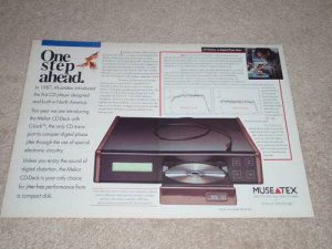 Museatex CD-Deck Ad, 1991, Articles, 2 pgs, Rare Ad!