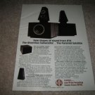 RTR Rhombus Subwoofer/Sat System Ad from 1979