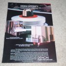 Denon DL-1000 Cartridge Ad, 1982,DL-207,DL-300, Article