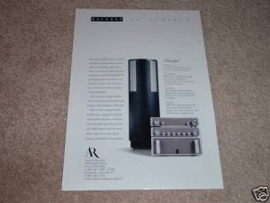 Acoustic Research, AR,Limited Speaker,Pre, Amp Ad 1992