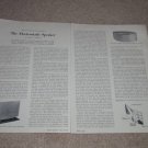 High Fidelity Article,1956,Electrostatic Speakers,4 pgs