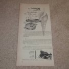 Thorens CD-43 Record Changer Ad, 1958, Very Rare!